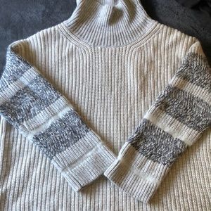 Allsaints Keats Funnel Neck Sweater, grey